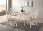 CINDER WOOD DINING SIDE CHAIR WHITE (SET OF 4) - Image 12