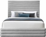 Maxwell Linen Textured Fabric Upholstered Bed - Image 3