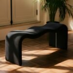 Willow Vegan Leather Upholstered Bench - Image 2