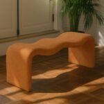 Willow Vegan Leather Upholstered Bench - Image 2