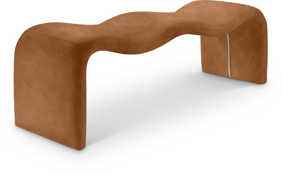42061.jpg Willow Vegan Leather Upholstered Bench - Image 1