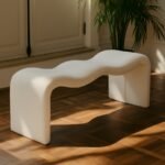 Willow Vegan Leather Upholstered Bench - Image 2