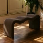 Willow Corduroy Fabric Upholstered Bench - Image 2