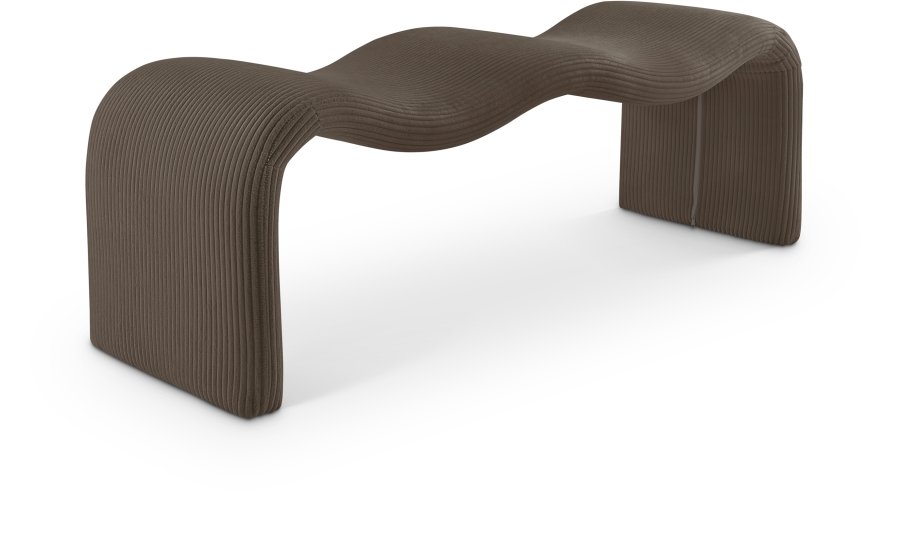 42065.jpg Willow Corduroy Fabric Upholstered Bench - Image 1