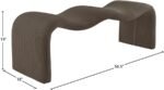 Willow Corduroy Fabric Upholstered Bench - Image 10