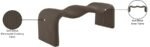 Willow Corduroy Fabric Upholstered Bench - Image 11