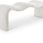 Willow Corduroy Fabric Upholstered Bench