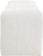 Willow Corduroy Fabric Upholstered Bench - Image 4
