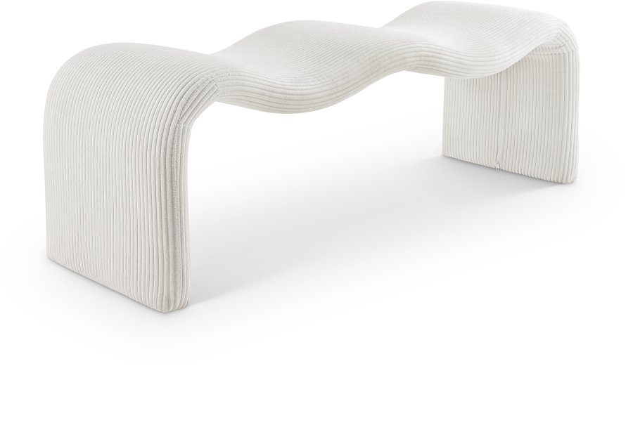 42067.jpg Willow Corduroy Fabric Upholstered Bench - Image 1