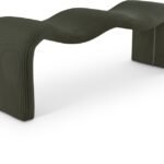 Willow Corduroy Fabric Upholstered Bench