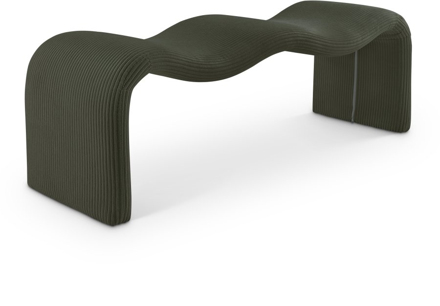 42068.jpg Willow Corduroy Fabric Upholstered Bench - Image 1