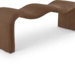 Willow Corduroy Fabric Upholstered Bench