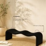 Willow Chenille Fabric Upholstered Bench - Image 11