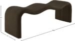 Willow Chenille Fabric Upholstered Bench - Image 10