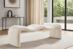 Willow Chenille Fabric Upholstered Bench - Image 2