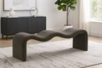Willow Chenille Fabric Upholstered Bench - Image 2