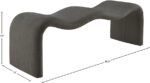 Willow Chenille Fabric Upholstered Bench - Image 10