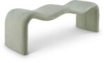 Willow Chenille Fabric Upholstered Bench