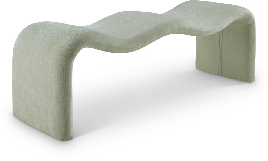 42075.jpg Willow Chenille Fabric Upholstered Bench - Image 1