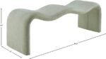 Willow Chenille Fabric Upholstered Bench - Image 10