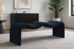 Willow Chenille Fabric Upholstered Bench - Image 2
