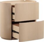Everett Oak Veneer Night Stand - Image 9