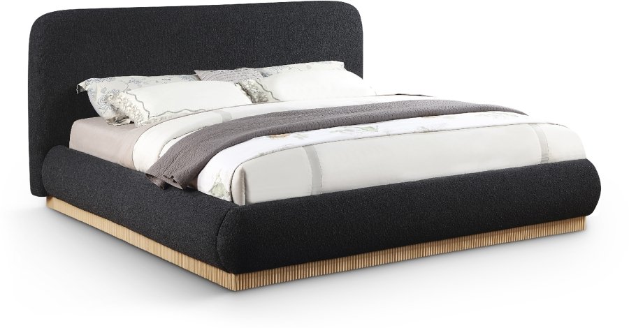 42174.jpg Rigby Boucle Fabric Upholstered Bed - Image 1