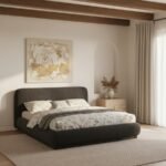 Rigby Boucle Fabric Upholstered Bed - Image 2