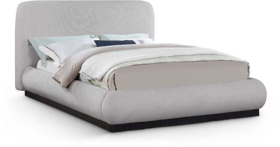 42201.jpg Rigby Linen Textured Fabric Upholstered Bed - Image 1