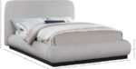 Rigby Linen Textured Fabric Upholstered Bed - Image 9