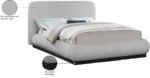 Rigby Linen Textured Fabric Upholstered Bed - Image 10