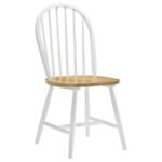 ALLISON 5-PIECE ROUND DROP LEAF DINING TABLE SET WHITE - Image 6