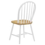 ALLISON 5-PIECE ROUND DROP LEAF DINING TABLE SET WHITE - Image 8