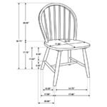 ALLISON 5-PIECE ROUND DROP LEAF DINING TABLE SET WHITE - Image 10