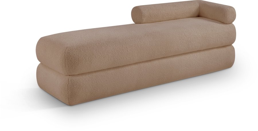 42759.jpg Kennedy Teddy Fabric Upholstered Bench - Image 1
