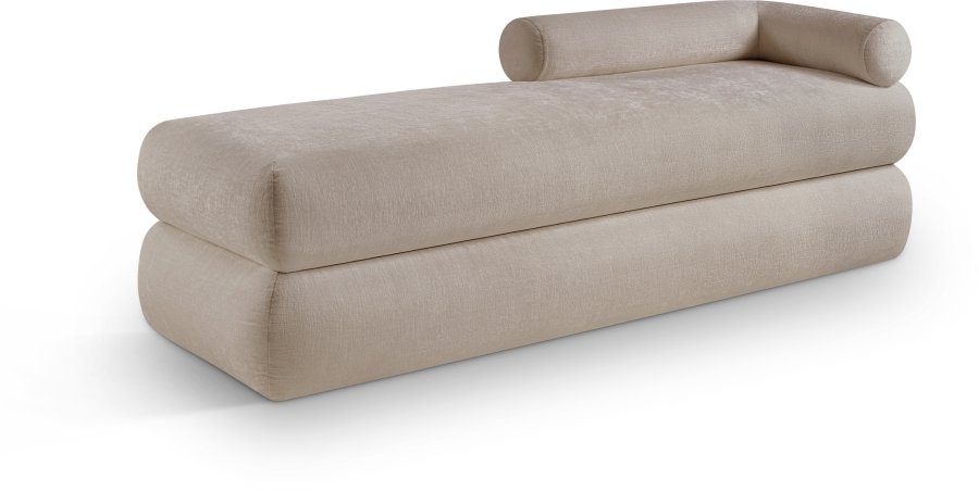 42765.jpg Kennedy Chenille Fabric Upholstered Bench - Image 1
