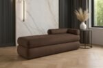 Kennedy Chenille Fabric Upholstered Bench - Image 2
