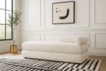 Kennedy Chenille Fabric Upholstered Bench - Image 2