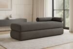 Kennedy Chenille Fabric Upholstered Bench - Image 2
