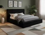 Dexter Corduroy Fabric Upholstered Bed - Image 2