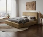 Dexter Corduroy Fabric Upholstered Bed - Image 2