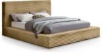 Dexter Corduroy Fabric Upholstered Bed