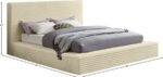 Dexter Corduroy Fabric Upholstered Bed - Image 7