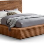 Dexter Corduroy Fabric Upholstered Bed