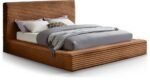 Dexter Corduroy Fabric Upholstered Bed