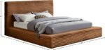 Dexter Corduroy Fabric Upholstered Bed - Image 7