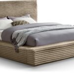 Dexter Corduroy Fabric Upholstered Bed