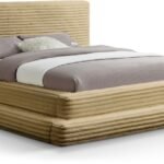 Drew Corduroy Fabric Upholstered Bed