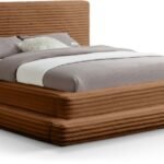 Drew Corduroy Fabric Upholstered Bed