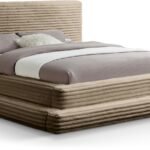Drew Corduroy Fabric Upholstered Bed